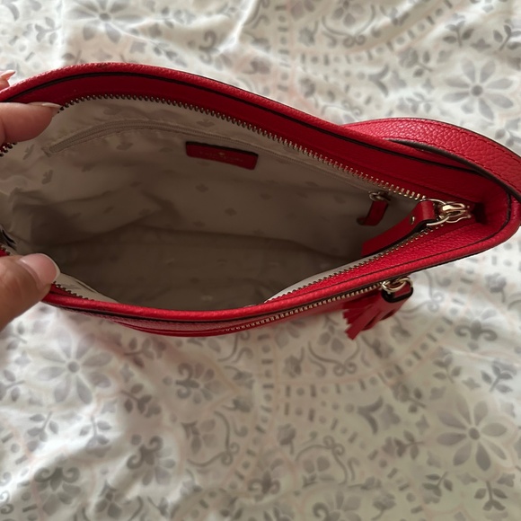 Kate Spade Red Pebbled Leather Chester Street Crossbody - Picture 5 of 6